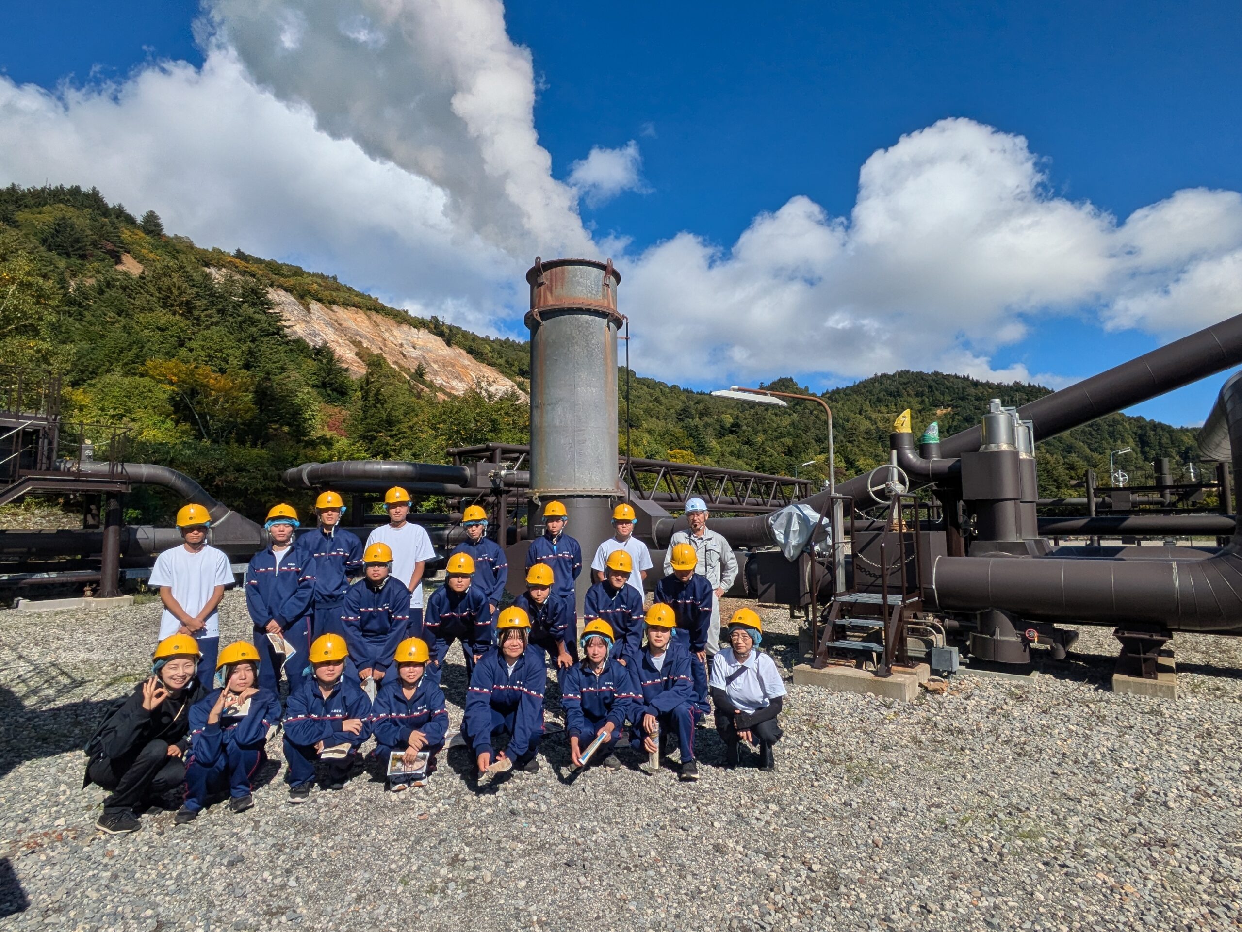 高校生の地熱探検隊の写真